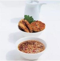 Thai fishcakes with sesame and lime dipping sauce