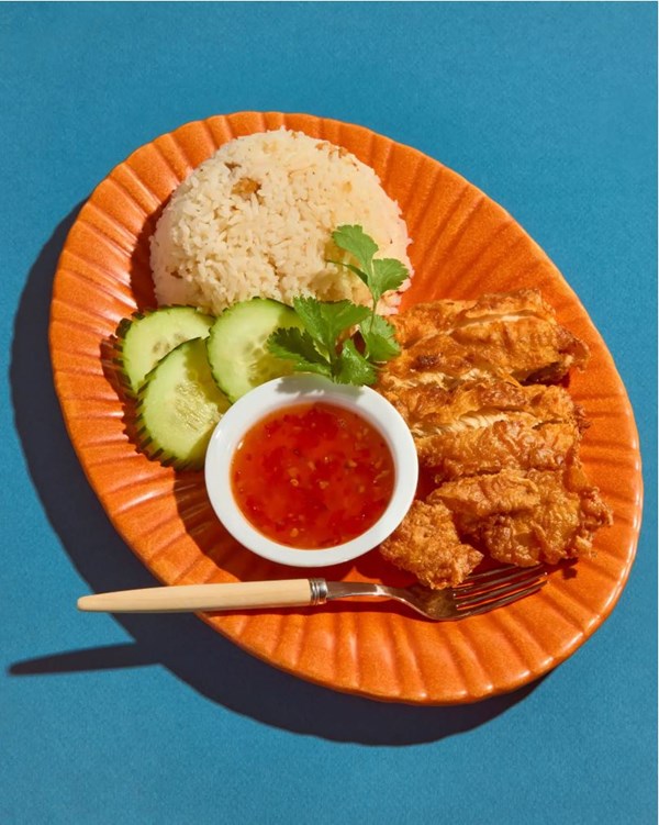 Thai fried chicken rice