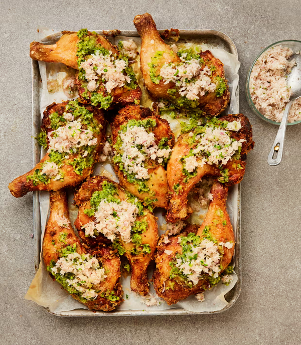 Thai 'fried' chicken with coconut sambal