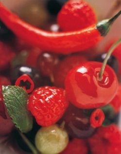 Thai fruit salad with chilli
