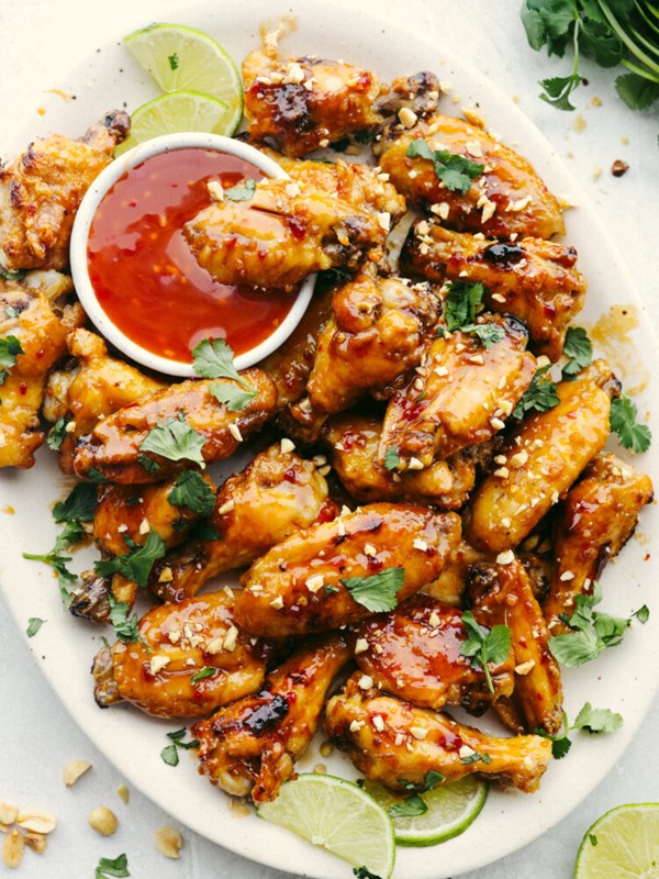 Thai glazed chicken wings
