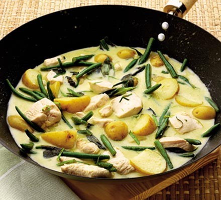 Thai green chicken curry