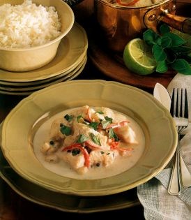 Thai green fish curry