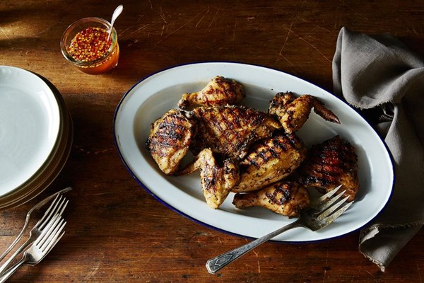 Thai grilled chicken with hot and sweet dipping sauce