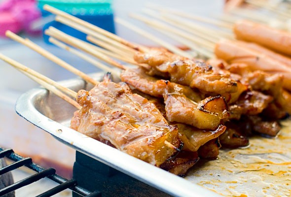 Thai grilled pork (Moo yang)