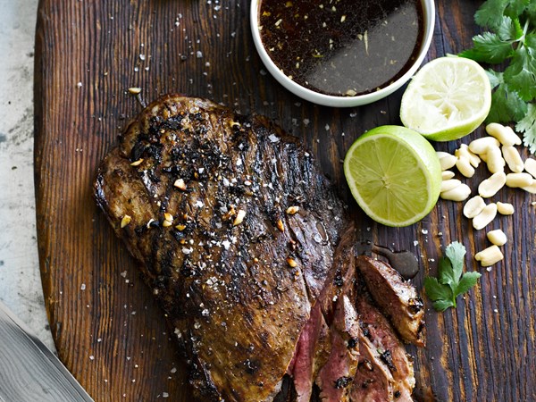 Thai grilled skirt steak