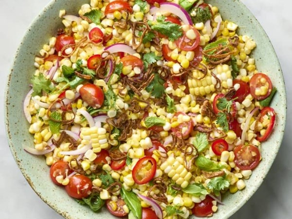 Thai-inspired corn salad 
