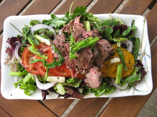 Thai inspired flank salad