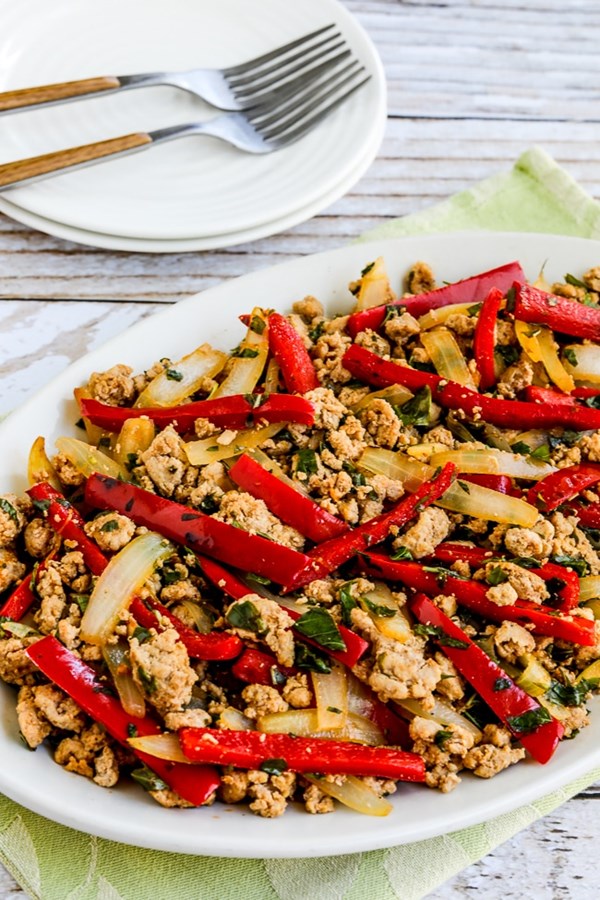 Thai-inspired ground turkey stir fry