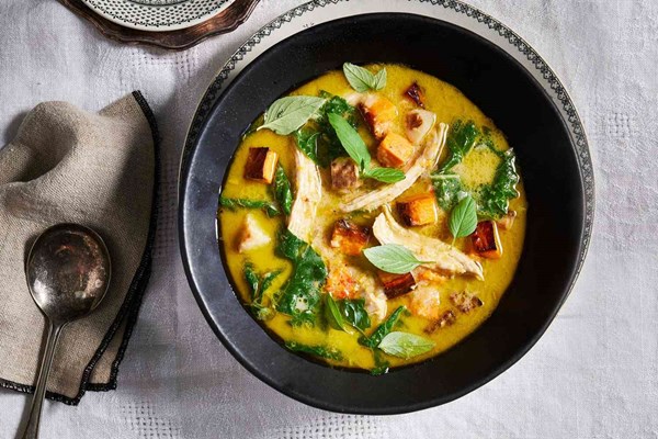 Thai-inspired turkey green curry