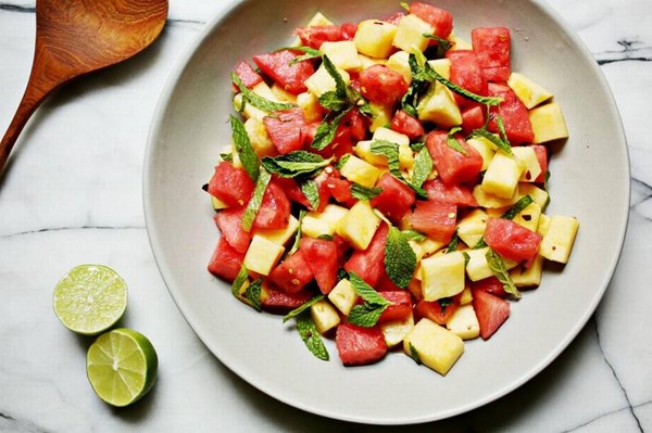 Thai-inspired watermelon-pineapple salad