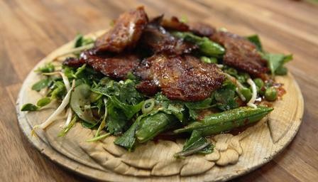 Thai lamb salad with spicy dressing
