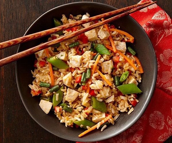 Thai lemongrass roast chicken fried rice