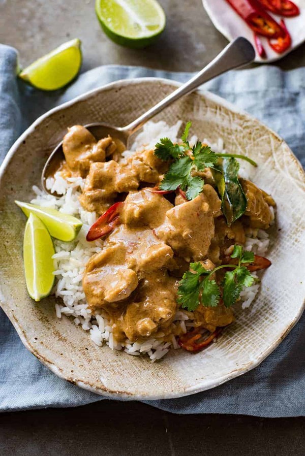 Thai mango chicken curry