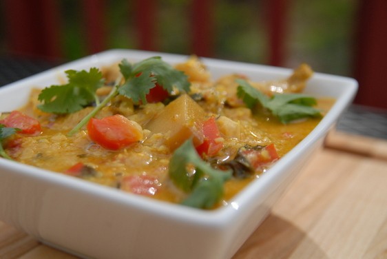 Thai mango curry with chicken