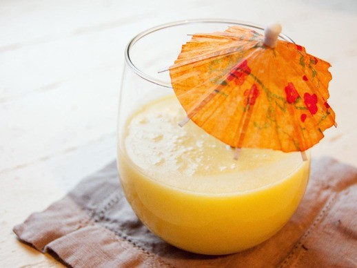 Thai mango-pineapple-coconut juice