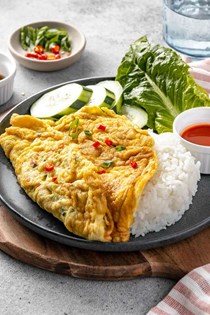 Thai omelet (Kai jeow)