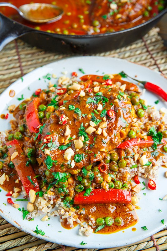 Thai peanut chicken saute