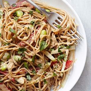 Thai peanut curry noodles