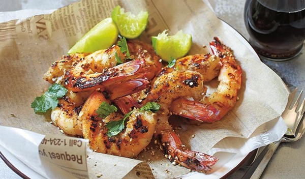 Thai pepper garlic prawns