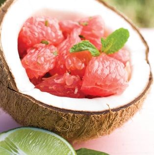 Thai pink grapefruit salad