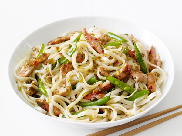 Thai pork and noodles