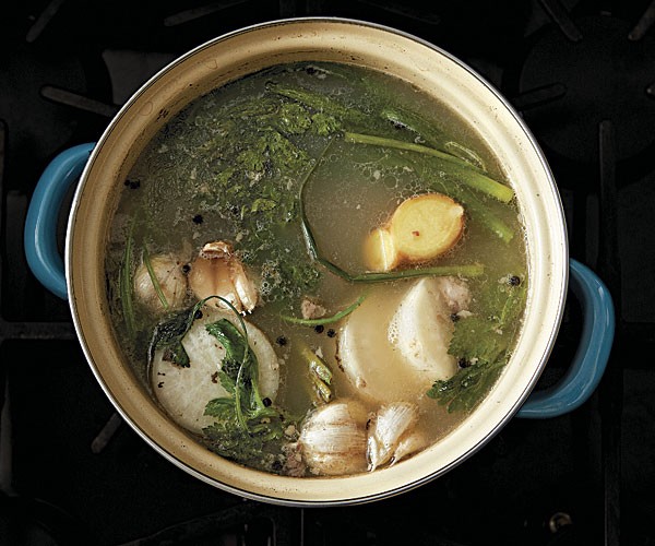 Thai pork broth