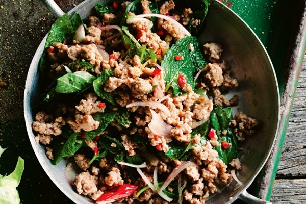 Thai pork larb salad