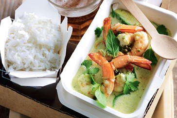 Thai prawn green curry