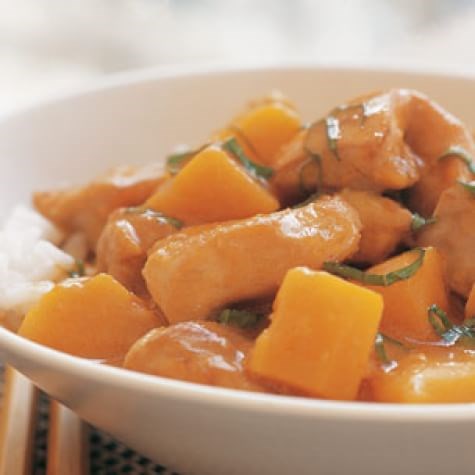 Thai pumpkin & chicken curry