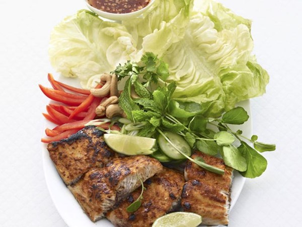 Thai red curry mahi mahi salad