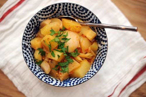 Thai red curry with root vegetables
