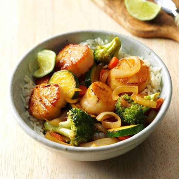 Thai scallop saute