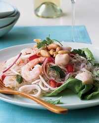 Thai seafood noodle salad
