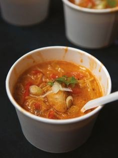 Thai smoked haddock noodle soup