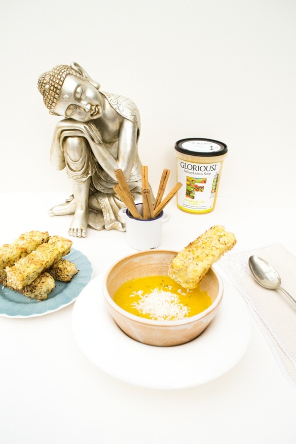 Thai spiced eggy bread dippers with coconut