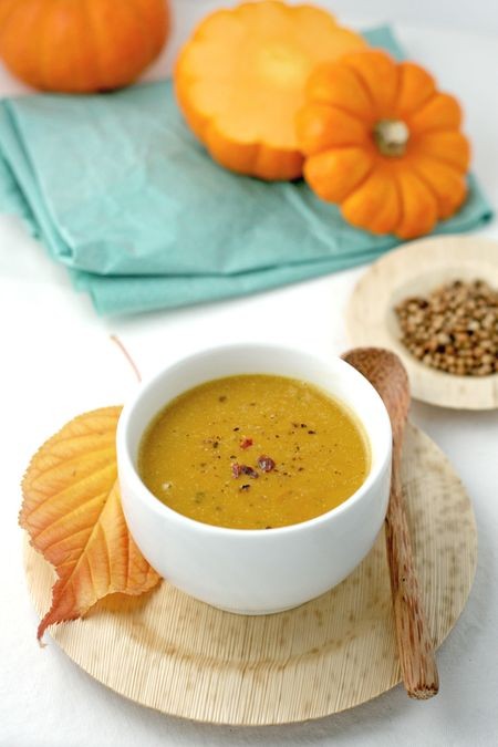 Thai-spiced roast pumpkin soup