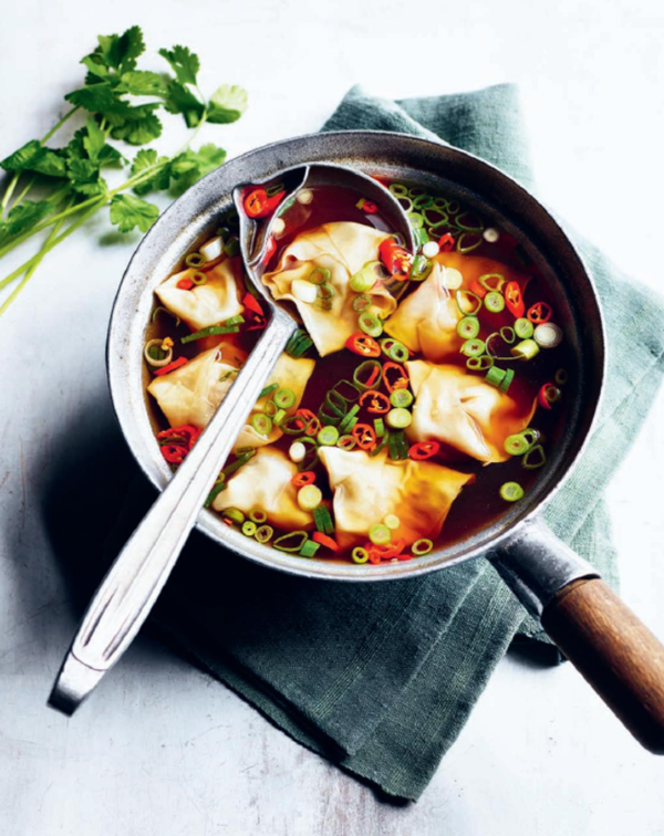 Thai spiced wonton soup