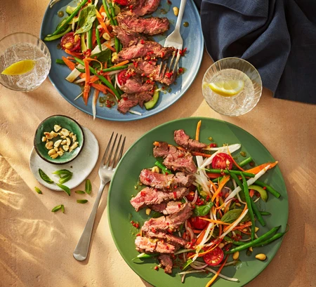 Thai-style BBQ bavette salad