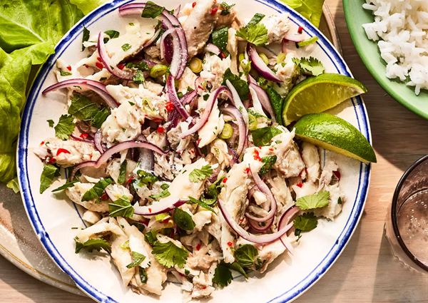 Thai-style bluefish salad