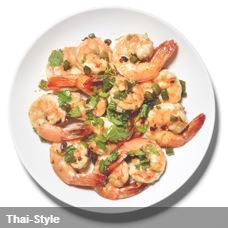 Thai-style broiled shrimp