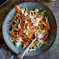 Thai-style carrot and crab salad