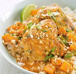Thai-style chicken and sweet potato curry