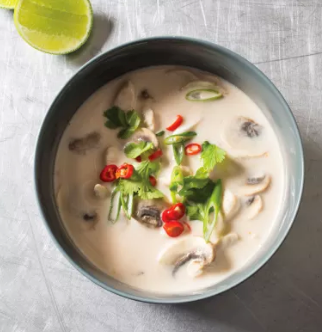 Thai-style chicken soup