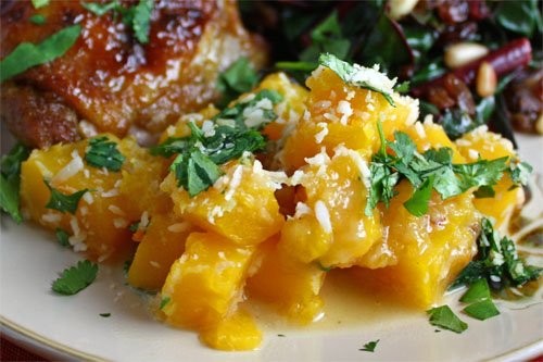 Thai style coconut butternut squash