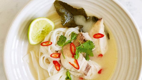Thai-style coconut fish soup