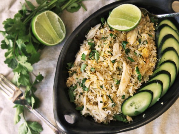 Thai-style crab fried rice