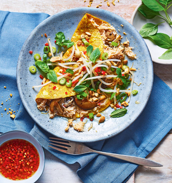 Thai-style crab omelette