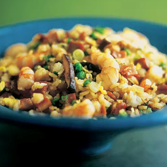 Thai-style curried chicken fried rice