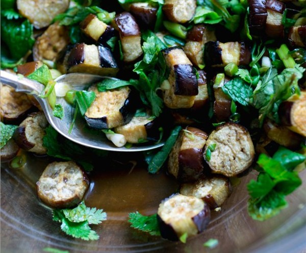 Thai-style eggplant salad